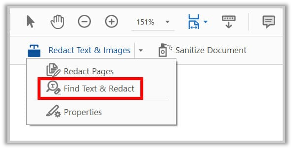 How to redact text and images in Adobe