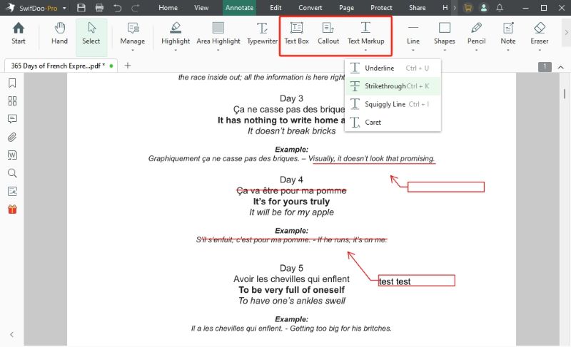 Redline PDFs with SwifDoo PDF