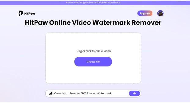 How to remove TikTok watermark with HitPaw Online Video Editor step 1