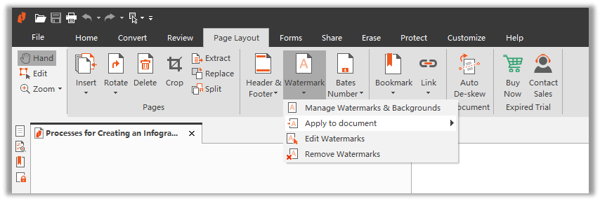 How to Edit Watermarks and Backgrounds in a PDF