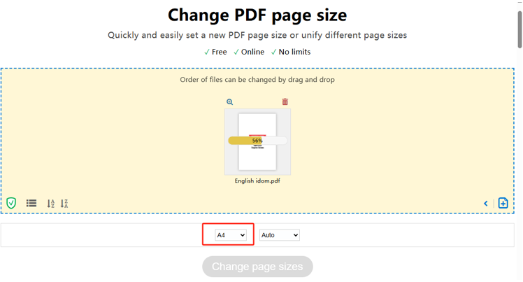 PDF24 Tools for PDF Resizing on Mac