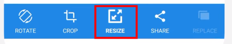 How to resize an image on Android step 2