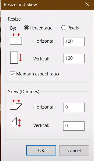 How to resize an image on Windows with Paint step 3