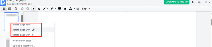 Rotate PDF Online for Free 2