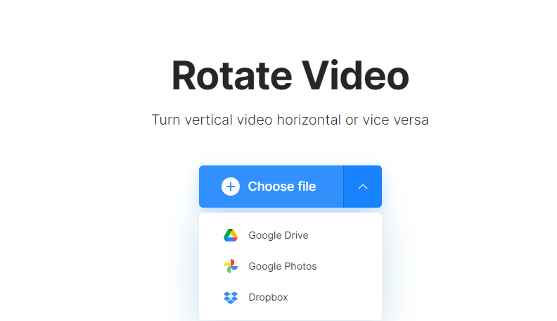 Rotate a video online 1