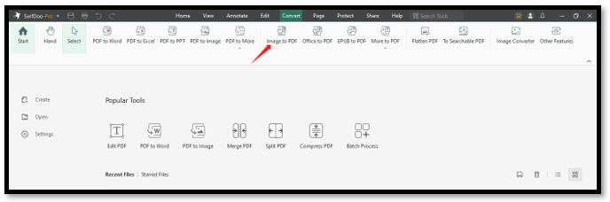 How to save a JPG as a PDF on Windows in SwifDoo PDF