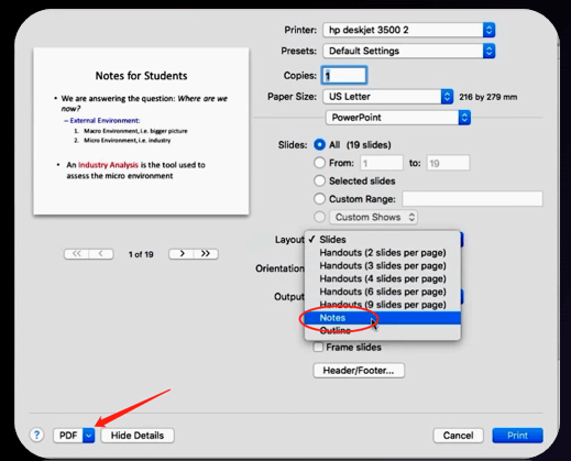 How To Save Powerpoint As Pdf With Notes On Mac