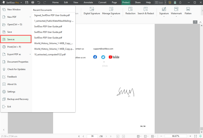 How to Save a Signature in a PDF Using SwifDoo PDF 2