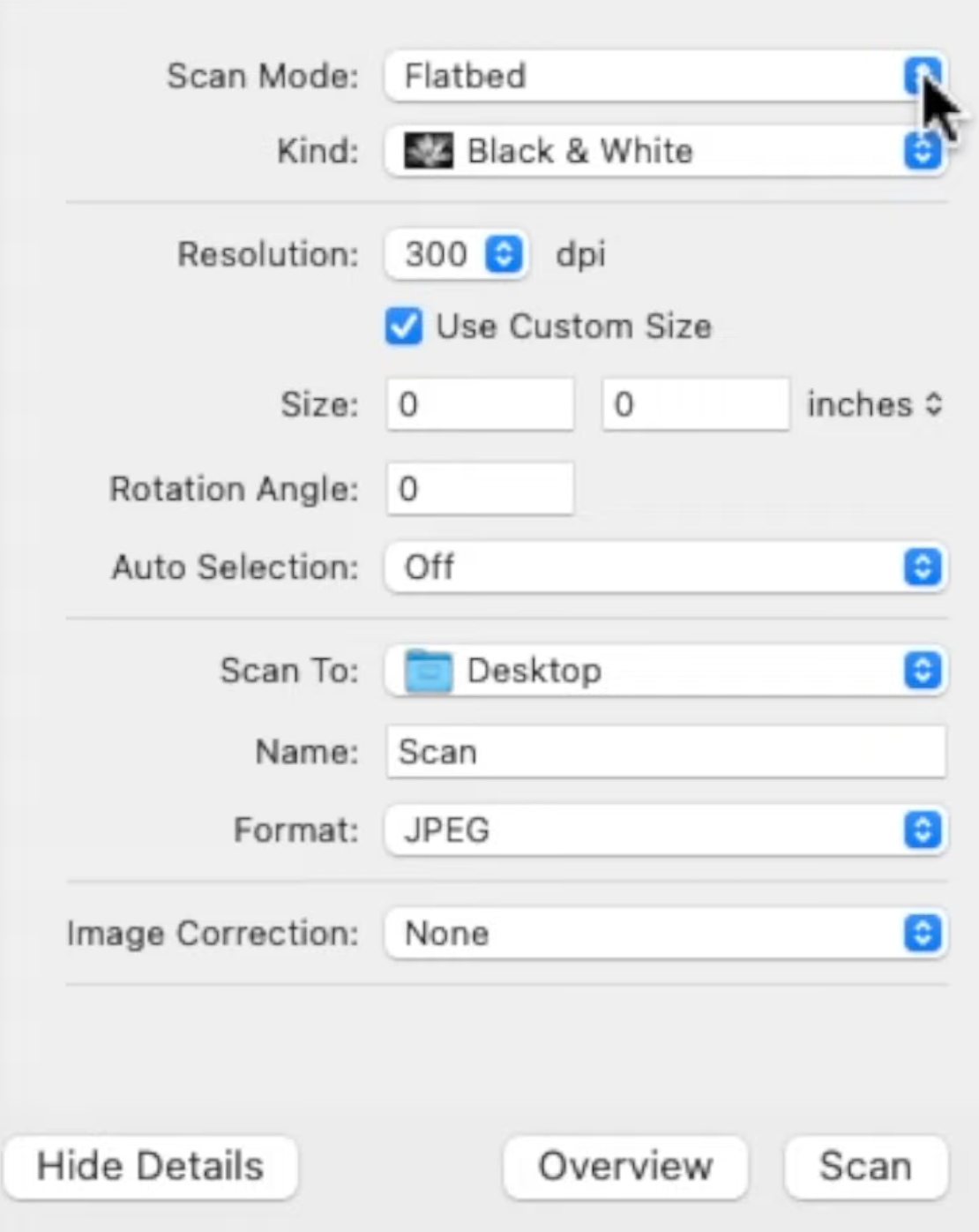 Hit the Kind option to choose a needed option in Preview