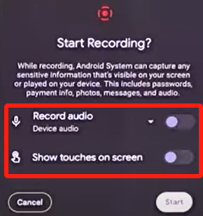 how to screen record on Android with inbuilt screen recorder 2