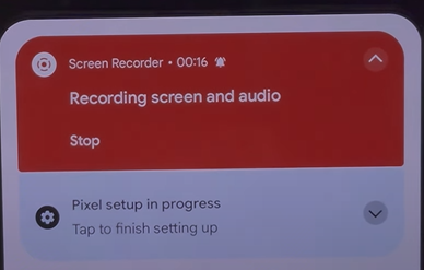 how to screen record on Google Pixel with inbuilt recorder 3
