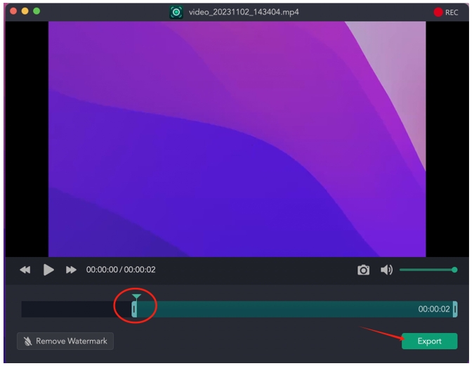 How to screen record on Macbook Pro in AWZ Screen Recorder 2