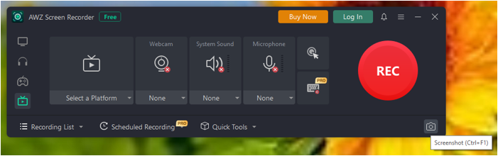How to Screenshot Netflix with AWZ Screen Recorder 1