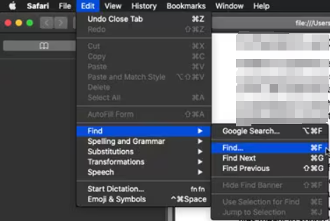 How to Search Words on a PDF on Mac in Safari
