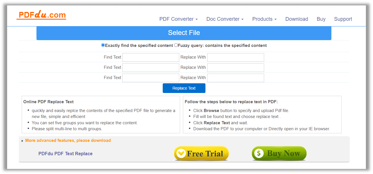 How to find words in a PDF online 