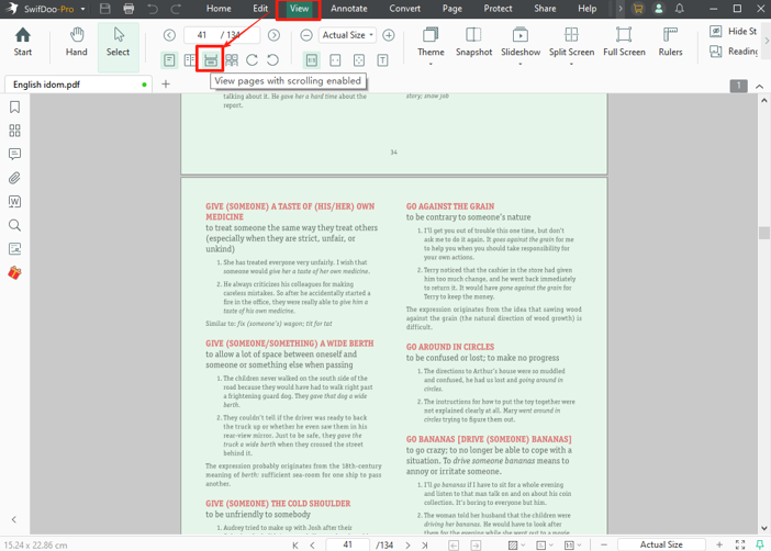 Way 1: How to Select All Text in a PDF with SwifDoo PDF 1