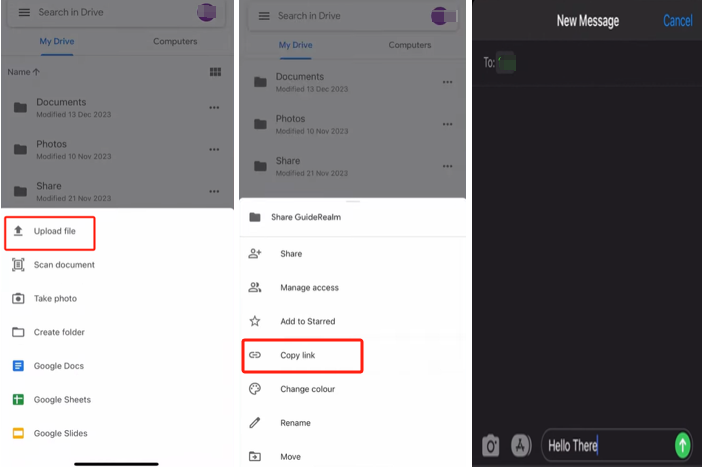 How to Send PDF through Text as a Link