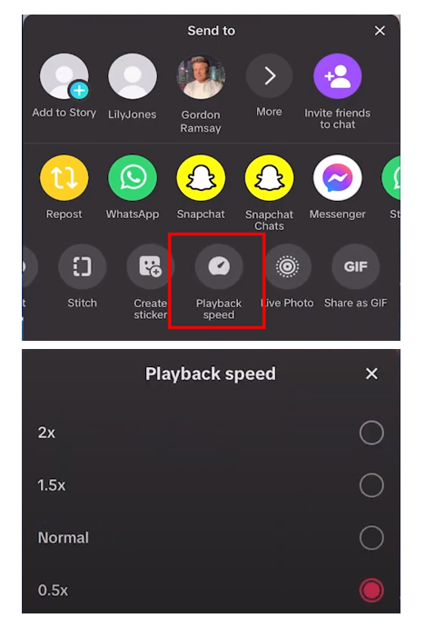 how to speed up a video on TikTok 4