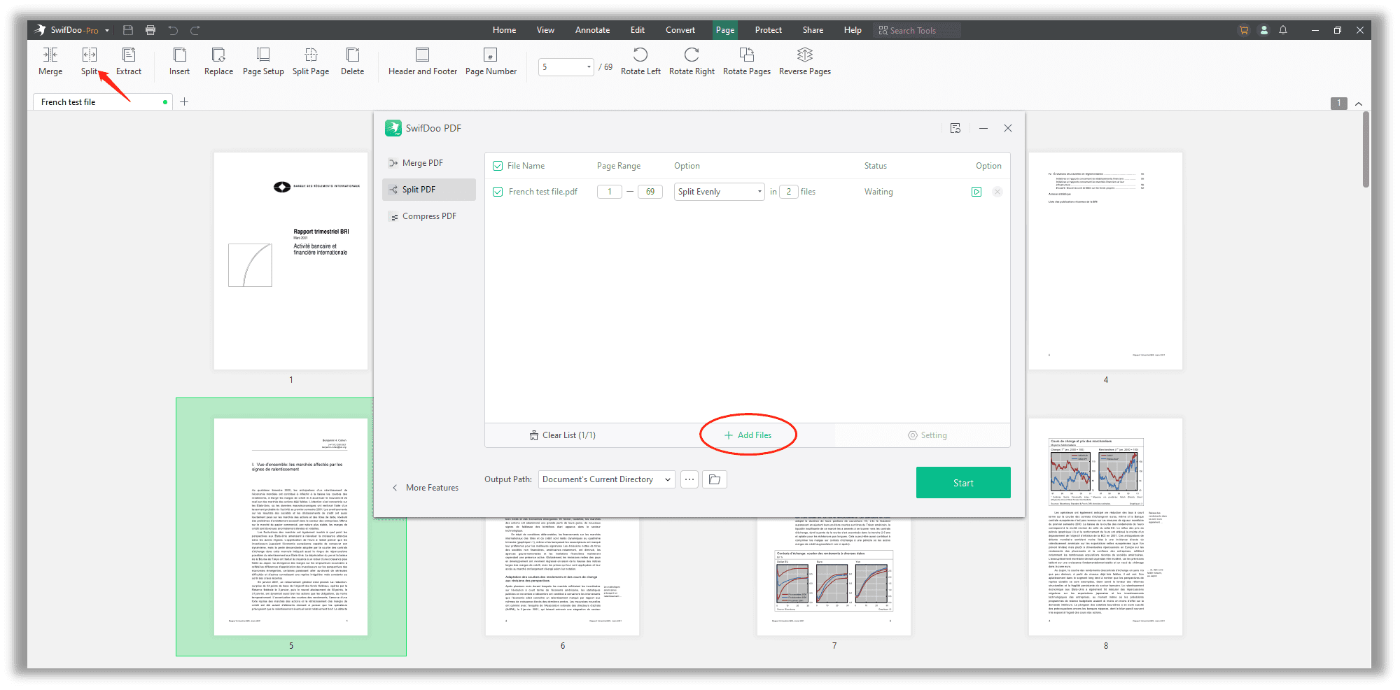 Splitting Multipage PDF by Page Ranges - FolderMill