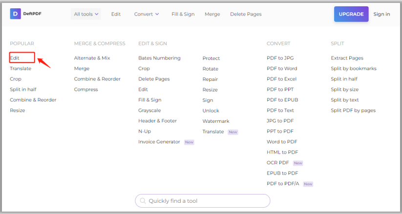 How to strikethrough a PDF online