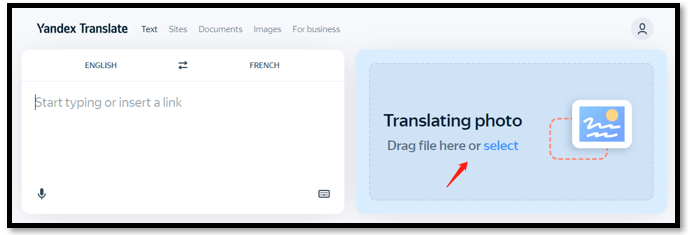 How to translate a picture with Yandex 1