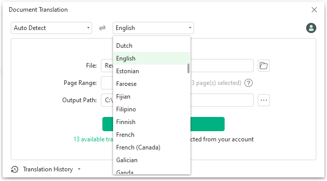 Document Translation swifdoo pdf