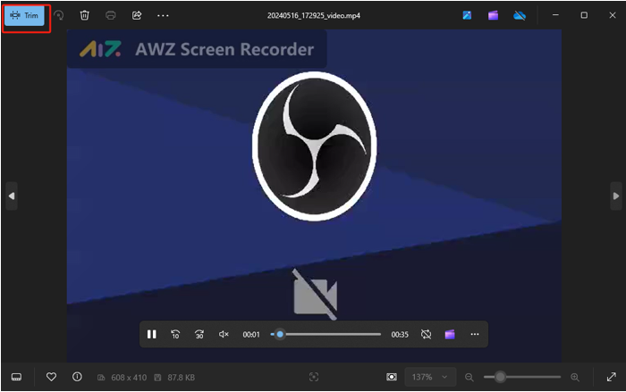 How to Trim Instagram Story Video on Windows