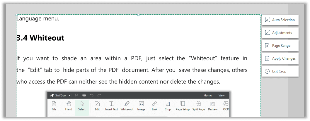 How to trim a PDF in SwifDoo PDF 