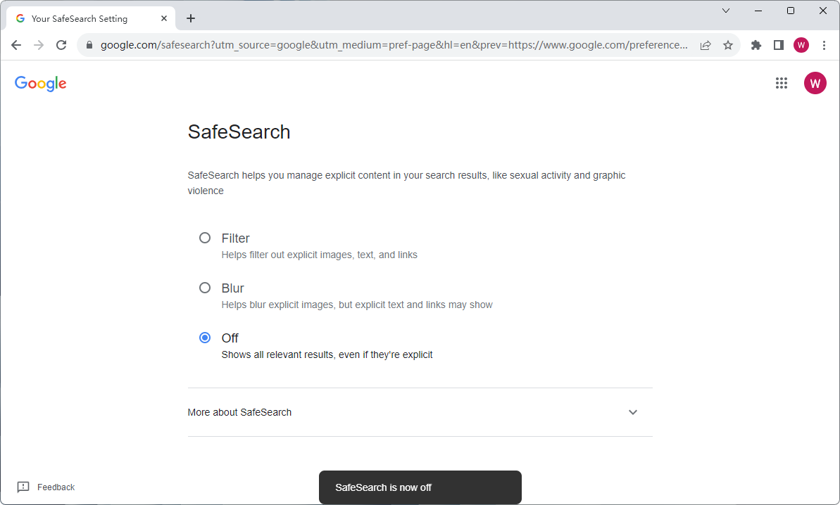 How to Turn Off Safe Search on Google on the Desktop