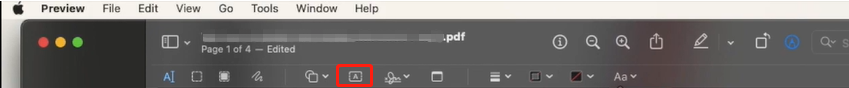 How to type on a PDF form using Preview step 3
