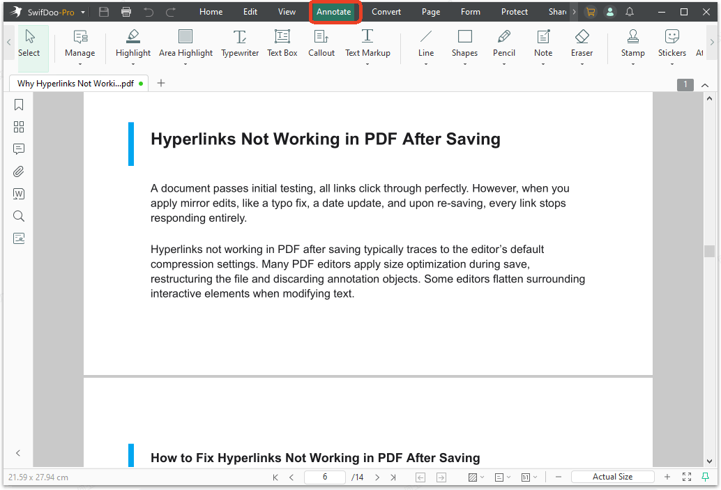 Annotate Course Hero PDFs with SwifDoo PDF