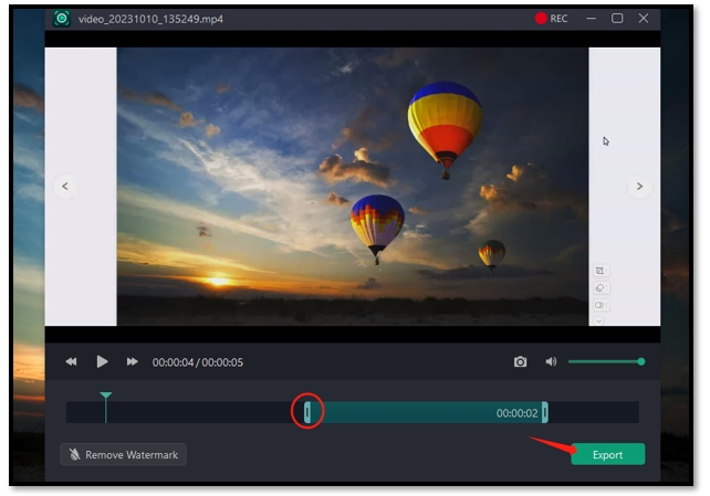 How to use AWZ Screen Recorder video cutter for PC 1