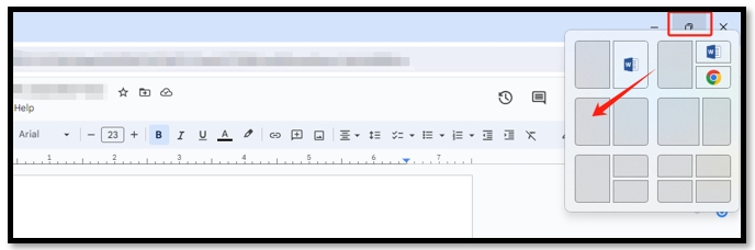 How to view two pages at once in Google Docs with two Chrome windows