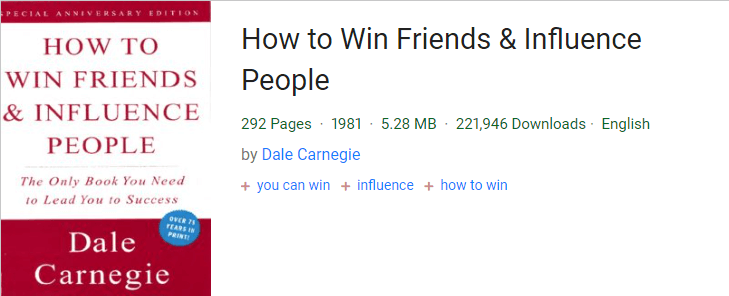 How to Win Friends and Influence People the PDF version