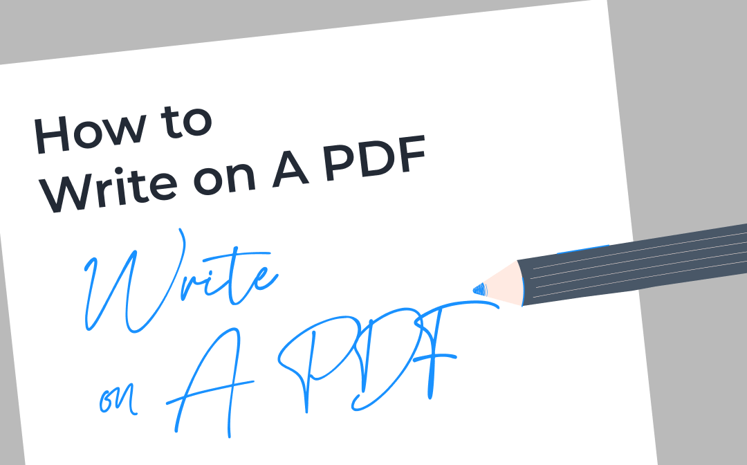 How to Write on a PDF