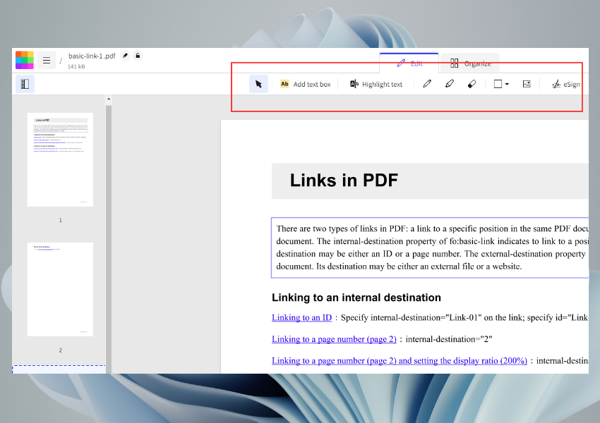 iLovePDF Editor Alternative: Smallpdf