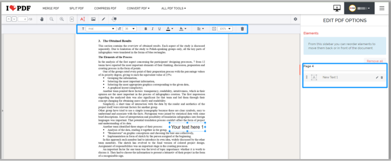 iLovePDF online PDF editor