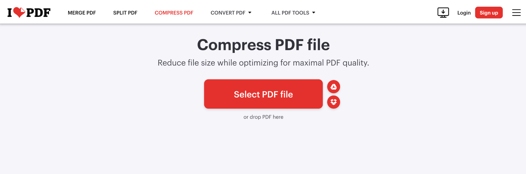 Introduction to PDF Compressor in iLovePDF