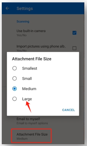 Increase PDF size to 500KB on mobile