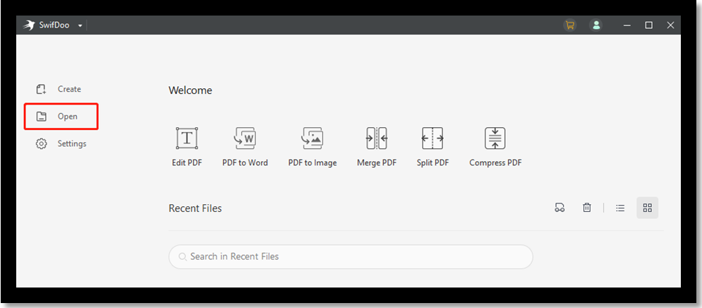 Increase PDF size with SwifDoo PDF step 1