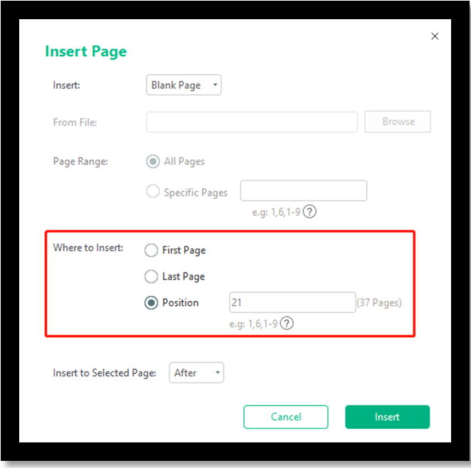 Increase PDF size with SwifDoo PDF by adding blank pages step 3