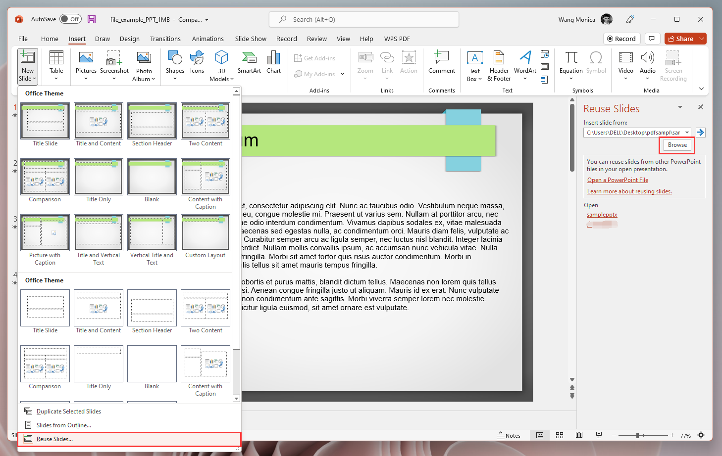 Insert New Slides in Microsoft PowerPoint