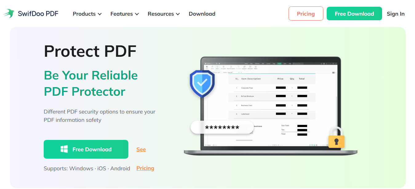 SwifDoo PDF security