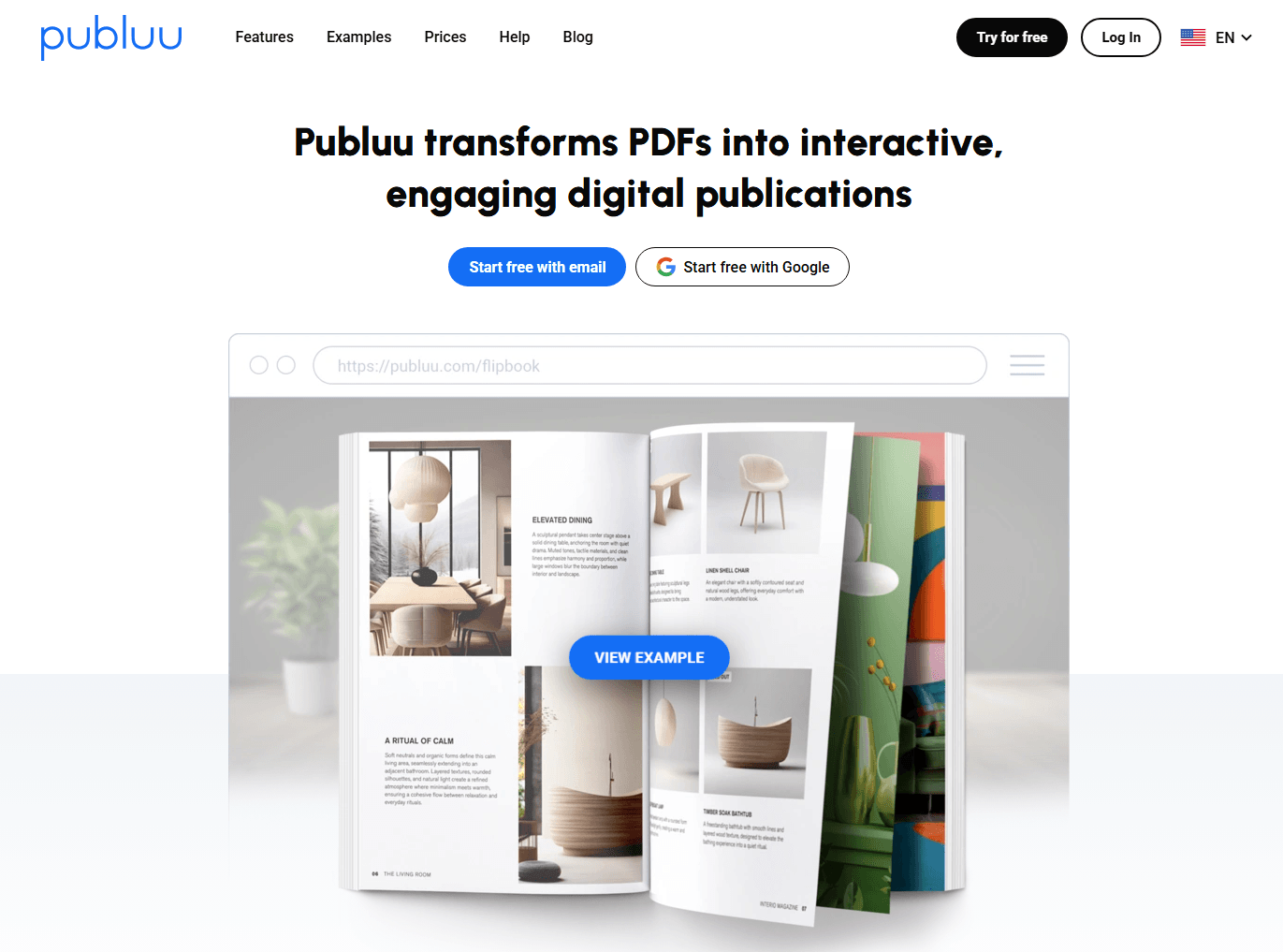 Publuu interface