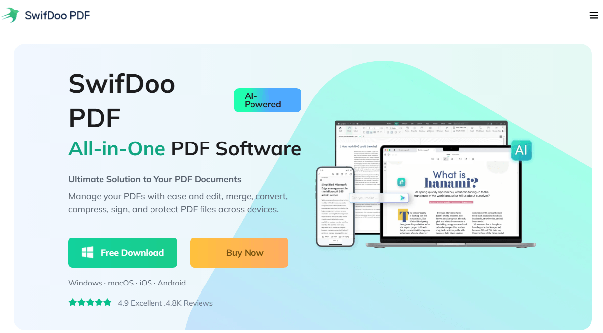 SwifDoo PDF interface