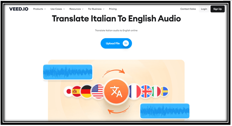 Italian to English translator: VEED.IO