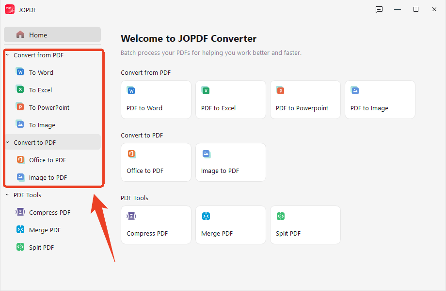 JOPDF PDF converter