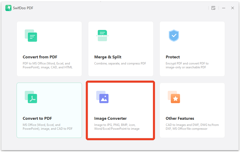 SwifDoo PDF image converter