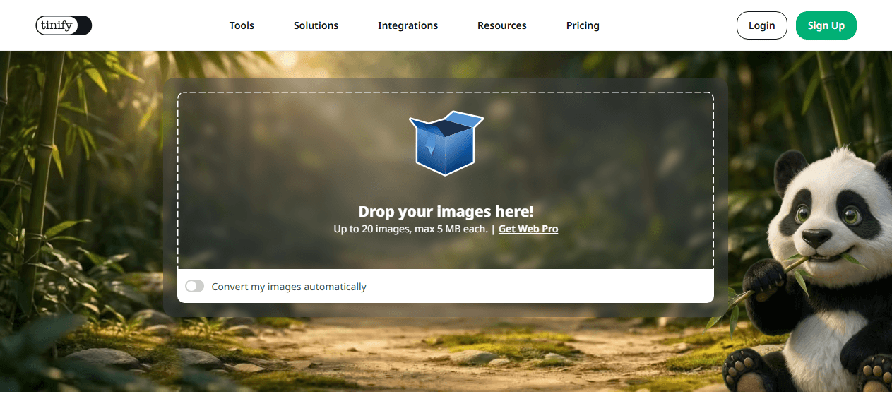 TinyPNG image compressor