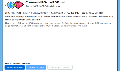 Convert High-Quality JPG Image to PDF with Convert-JPG-to-PDF.net